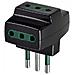 00320 - Adattatore Multipla S11+3p11 Nero - Foto miniatura 1