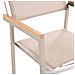Set Di Tavolo E 6 Sedie Da Giardino In Acciaio, Basalto E Fibra Tessile Beige- Piano Singolo- Nero Lucido - 180cm - Grosseto - Foto miniatura 25