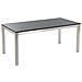 Set Di Tavolo E 6 Sedie Da Giardino In Acciaio, Basalto E Fibra Tessile Beige- Piano Singolo- Nero Lucido - 180cm - Grosseto - Foto miniatura 18