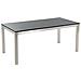 Set Di Tavolo E 6 Sedie Da Giardino In Acciaio, Basalto E Fibra Tessile Beige- Piano Singolo- Nero Lucido - 180cm - Grosseto - Foto miniatura 10