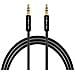 Cavo Jack 3,5mm Maschio-maschio Aux Smartphone Cuffie Cassa Nero - Foto miniatura 1