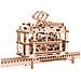 Puzzle in Legno 3D - Tram su Binari - 154 Pezzi - Foto miniatura 3