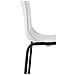 Sgabello Bar Hoover in Polipropilene I Sgabello Alto Design 4 Gambe in Metallo | Sedia Sgabello Impilabile con Schienale I Sgabello Bancone H 76 CM Bianco Base Nero - Foto miniatura 5