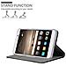 Custodia Compatibile Con Huawei Mate 9 In Grigio Nero - Coperchio Protettiva Con Chiusura Magnetica, Funzione Stand E Tasca Per Le Carte - Foto miniatura 2