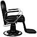 Gabbiano Poltrona Da Barbiere In Similpelle Nera Tiziano - Foto miniatura 2