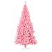 Albero di Natale Artificiale Sottile con Base Rosa 210 cm PVC - Foto miniatura 3