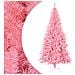 Albero di Natale Artificiale Sottile con Base Rosa 210 cm PVC - Foto miniatura 1