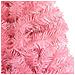 Albero di Natale Artificiale Sottile con Base Rosa 210 cm PVC - Foto miniatura 6