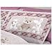 Completo Lenzuola Flanella Pensieri Delicati 100% Cotone Dis. Peluches Rosa Piazza E Mezza Rosa - Foto miniatura 4