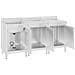 Mobiletto Da Cucina Con Lavandino In Acciaio Inox 180x60x96 Cm - Foto miniatura 4