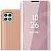 Custodia Compatibile Con Samsung Galaxy A22 5g In Kunzit Rosa - Clear View Specchio Coperchio Protettivo Con Funzione Di Supporto Protezione A 360 Gradi - Foto miniatura 1