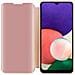 Custodia Compatibile Con Samsung Galaxy A22 5g In Kunzit Rosa - Clear View Specchio Coperchio Protettivo Con Funzione Di Supporto Protezione A 360 Gradi - Foto miniatura 3