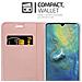 Custodia Compatibile Con Huawei Mate 20 In Classy Oro Rosa - Coperchio Protettiva Con Chiusura Magnetica, Funzione Stand E Tasca Per Le Carte - Foto miniatura 5