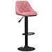 Sgabelli Da Bar 2 Pz Rosa In Velluto - Foto miniatura 3