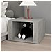 Comodino Grigio Cemento 57x55x36 Cm In Legno Multistrato - Foto miniatura 3