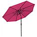 Hapunaombrello Diritto Rotondo 3,30m Diametro Fucsia - Foto miniatura 4