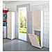Armadio Multiuso Escolzia, Mobile Lavanderia Lineare A 2 Ante, Colona Da Bagno Con Cestello Portabiancheria, 100% Made In Italy, 45x32h195 Cm, Rovere E Bianco - Foto miniatura 1
