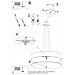 Lampadario Skala 90 Bianco Sl. 0805 - Minimalista Lampadari Bianco 105x90x90 Cm - Foto miniatura 4