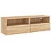 Mobile Tv Parete Rovere Sonoma 100x30x30cm In Legno Multistrato - Foto miniatura 2