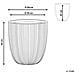 Vaso Per Fiori 44 X 44 X 48 Cm Beige Chios - Foto miniatura 4