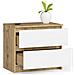 Comodino K60, 2 cassetti, 60x40x55 cm, Colore Quercia Artisan e Bianco - Foto miniatura 2