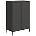 Credenza Nera 68x39x103,5 Cm In Acciaio - Foto miniatura 5