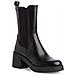 Black Casual Closed Chelsea Booties Stivaletti Pelle Scarpe Donna Nero Eu 37, 1-25451-43 001 - Foto miniatura 1