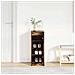 Scarpiera Rovere Fumo 29,5x34x76 cm in Legno Multistrato - Foto miniatura 5