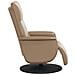 Poltrona Reclinabile Massaggi Poggiapiedi Cappuccino Similpelle - Foto miniatura 4