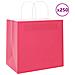 Sacchetti di Carta 250 pz con Manici Rosa 54x15x49 cm - Foto miniatura 1