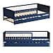 Letto A Scomparsa Per Bambino 190x90cm Blu Scuro Adam - Foto miniatura 10