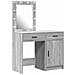 Tavolo da Trucco con cassetto 2 pcs Grigio 50 x 41 x 135 cm - Foto miniatura 1