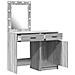 Tavolo da Trucco con cassetto 2 pcs Grigio 50 x 41 x 135 cm - Foto miniatura 5