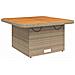 Set Divani da Giardino 3 pz con Cuscini in Polyrattan Beige - Foto miniatura 5