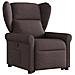 Poltrona Alzapersona Reclinabile Marrone Scuro in Tessuto - Foto miniatura 3