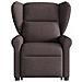 Poltrona Alzapersona Reclinabile Marrone Scuro in Tessuto - Foto miniatura 4