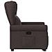 Poltrona Alzapersona Reclinabile Marrone Scuro in Tessuto - Foto miniatura 5