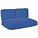 Set di Cuscini per Pallet 3 pcs Blu Reale 120 x 80 x 12 cm - Foto miniatura 1