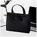 Grande Borsa Con Serratura A Combinazione - Organizer Sicuro In Poliestere Per Documenti Black - Foto miniatura 2