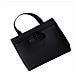 Grande Borsa Con Serratura A Combinazione - Organizer Sicuro In Poliestere Per Documenti Black - Foto miniatura 3