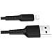 Caricatore Per Auto A 2 Porte Usb Con Cavo Lightning In Policarbonato Incluso, Nero - Foto miniatura 3