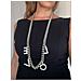 Collana Lunga Love In Cristallo Sw E Argento 10µ - Foto miniatura 3
