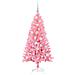 Albero di Natale con 150 LED con supporto Rosa 120 cm PVC - Foto miniatura 4