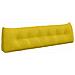 Cuscino per Schiena Giallo 180 x 24 x 50 cm Velluto - Foto miniatura 1