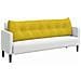 Cuscino per Schiena Giallo 180 x 24 x 50 cm Velluto - Foto miniatura 3