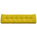 Cuscino per Schiena Giallo 180 x 24 x 50 cm Velluto - Foto miniatura 6