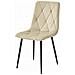 Sedia TYRA in velluto beige chiaro con gambe in metallo nero x1 - Foto miniatura 6