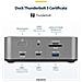 Docking Station Thunderbolt 5 Universale, Hub Multi-Display, 8K 60Hz o 4K 144Hz, Potenza di Banda 120Gbps, PD 140W, Ricarica Smartphone 30W, USB 10Gbps, LAN 2.5G - Foto miniatura 9