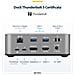 Docking Station Thunderbolt 5 Universale, Hub Multi-Display, 8K 60Hz o 4K 144Hz, Potenza di Banda 120Gbps, PD 140W, Ricarica Smartphone 30W, USB 10Gbps, LAN 2.5G - Foto miniatura 10