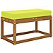 Cuscino da Sedia Esterno Verde 80 x 40 x 8 cm 100% Poliestere - Foto miniatura 3